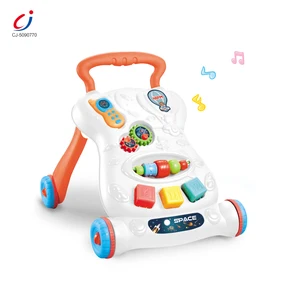 Chengji Children Stand Plastic Cognitive Learning Strollers Baby Walker, Multi Function Musical Baby Walker Car