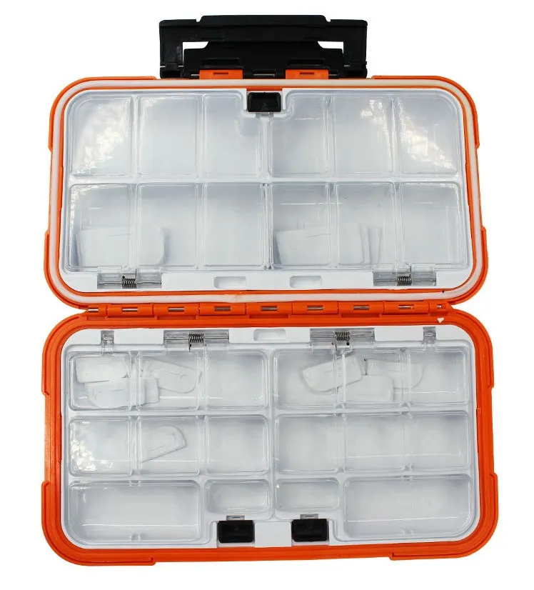 Fishing Tackle Box Waterproof Double Side Bait Lure Hooks Storage Boxes ...