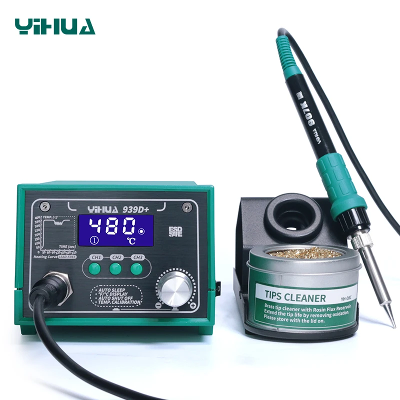 SHAREYDVA 集塵機 SLONE YIHUA 939D+ ESD Safe 75W Desoldering Rework Station - Patented