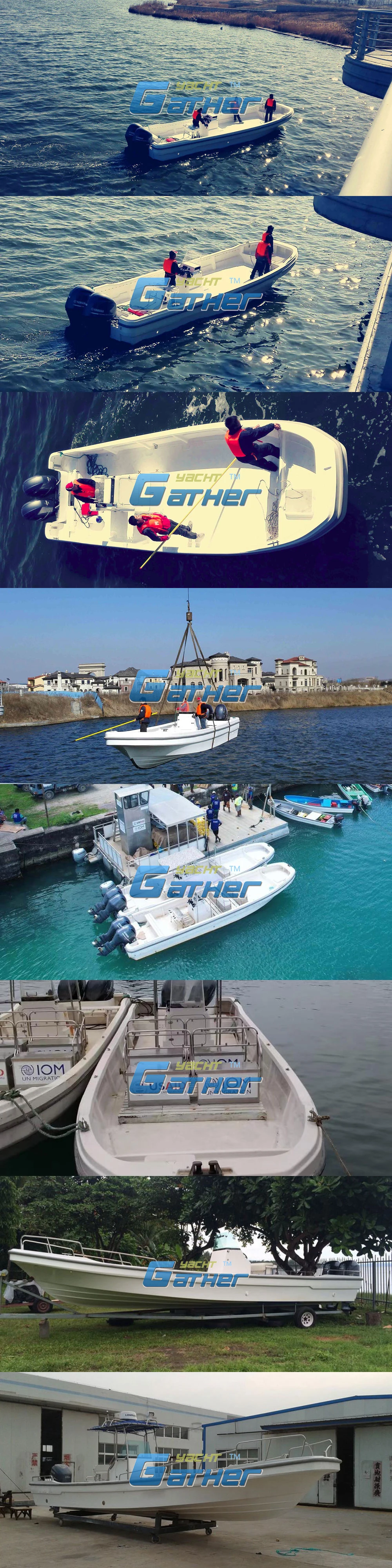 Gather Sport Panga Boat 32ft Fiberglass Center Console Fishing Boat