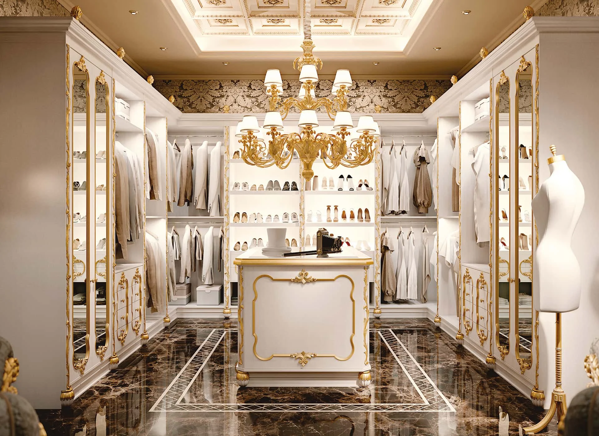 Gorgeous Wardrobe Design For Luxury Interiors in Dubai ⋆ Luxury Italian  Classic Furniture