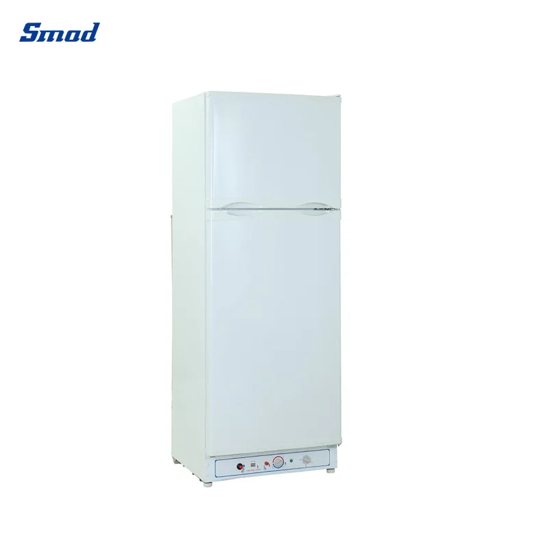 Non Electric Refrigerator Double Refrigerator & Freezer Propane Gas