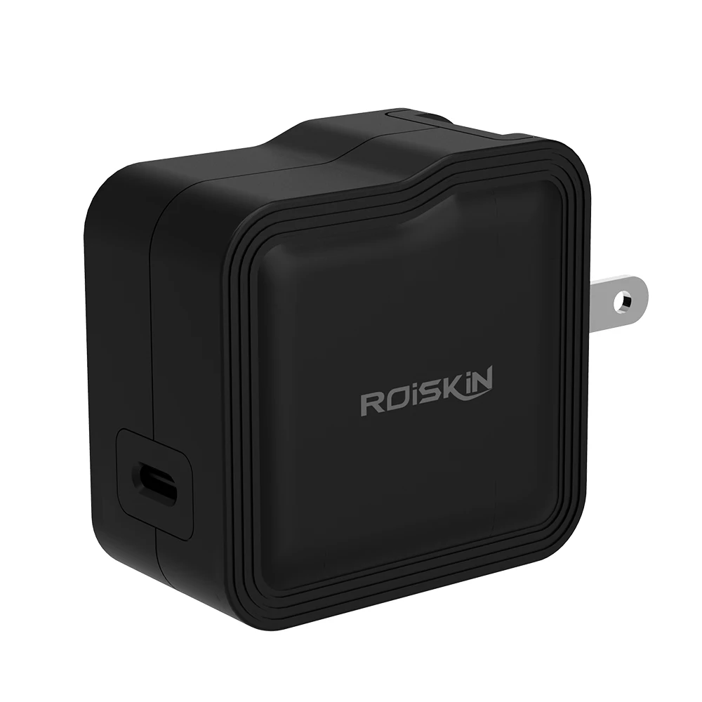 Roiskin 45 Вт/60 Вт Ган зарядное устройство портативное беспроводное быстрое PD 3 0 настенное с UK AU вилка европейского и американского для быстрой зарядки мобильного телефона мини-устройство