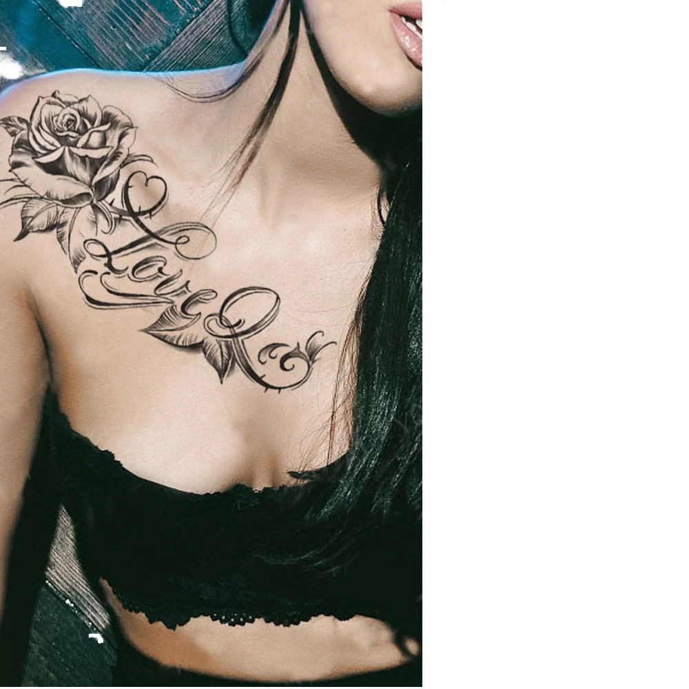 Second Skin Tatuaggio Attaccato Maglietta Three Stars Temporary