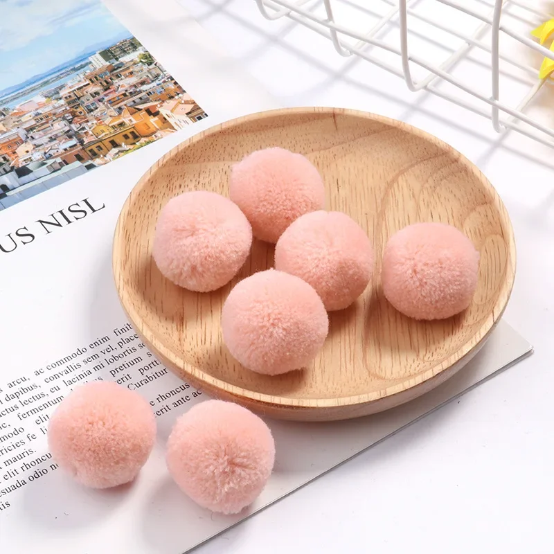 30mm Mini Fluffy Soft Pom Poms Pompoms Ball Handmade Kids Toys Wedding ...