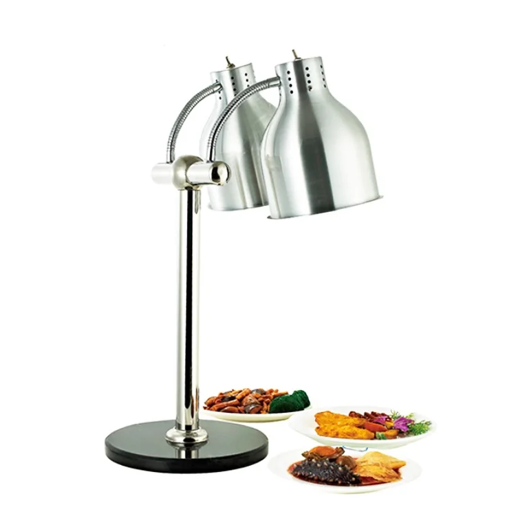 Buy FOOD HEAT LAMP Stainless Steel Double Heating Lamp Food Heater