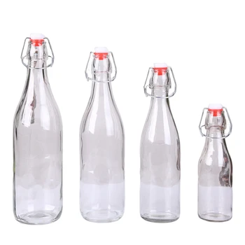 2023 Best Selling Products 500ml 750ml 1000ml 16oz 24oz 32oz Custom Flint glass Water Bottle with Swing Lid,Swing Top