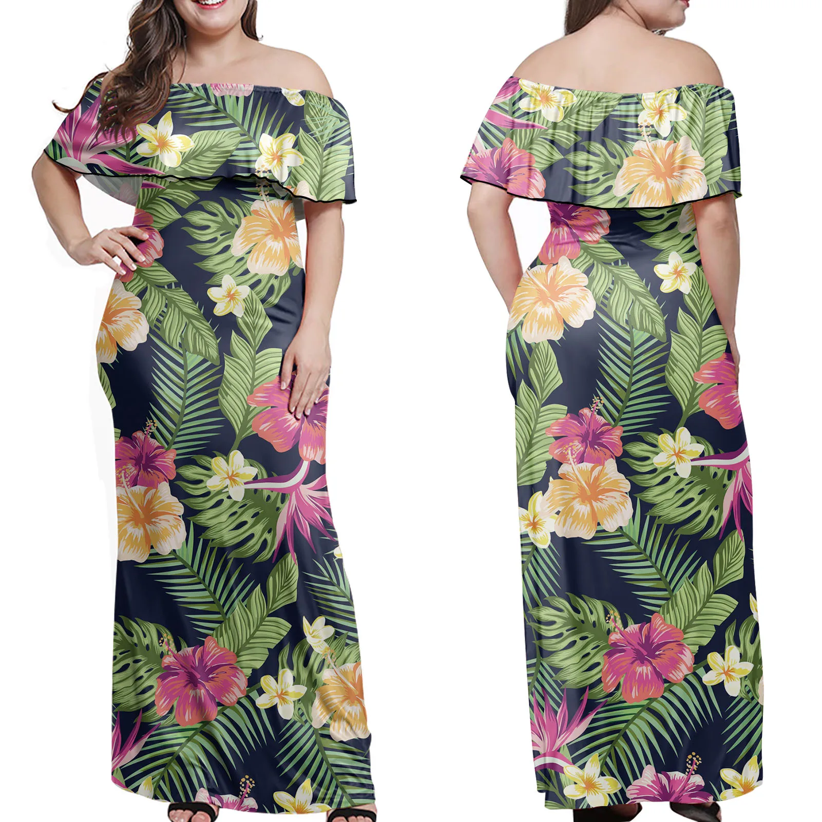 Off the Shoulder Hawaiian Dresses