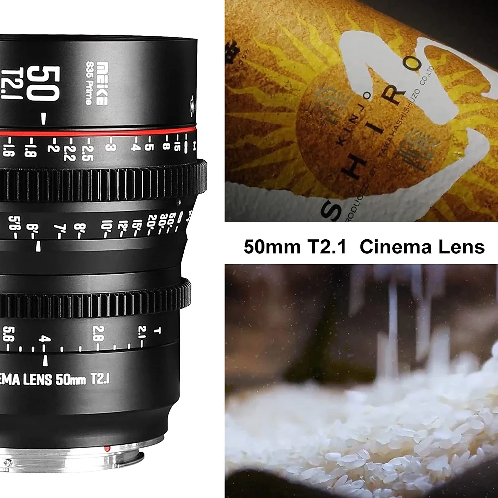 Meike 50mm T2.1 S35マニュアルフォーカス広角プライムシネマレンズ (Cann0nEFマウント/S35シネカムコーダー用)|  Alibaba.com