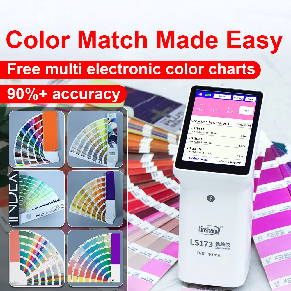 Promotion LS173 D/8 Colorimeters Cmyk Cie Lab Color Meter Portable Colorimeter for Color Measurement
