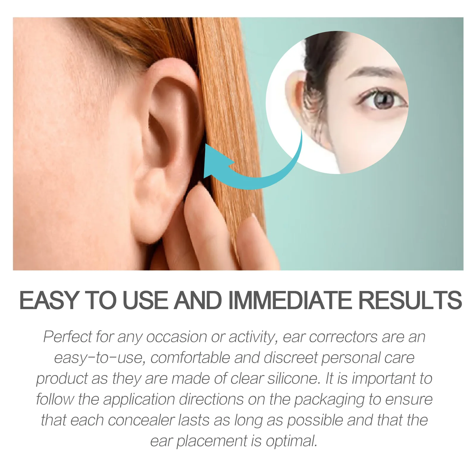 Elf Ear Sticker Easy To Carry Professional Mini Elf Veneer Ears Correction  Vertical Stickers for Female