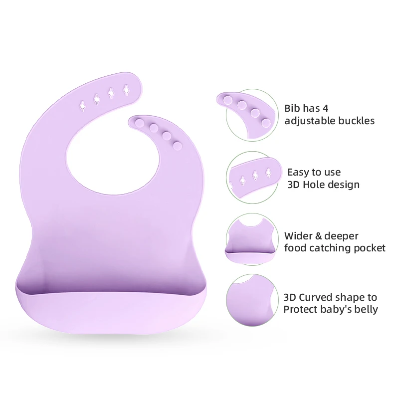 7 Pieces Baby Feeding Set Divided Plates Bowl with Suction  Silicone Baby Plates for Toddler Plato De Silicona Para Bebe