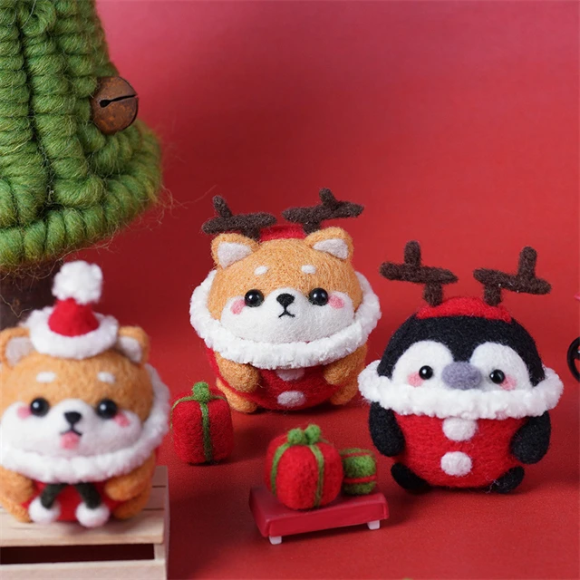 2021 Рождественское украшение мультфильм Шиба ину форма Рождественский орнамент шар