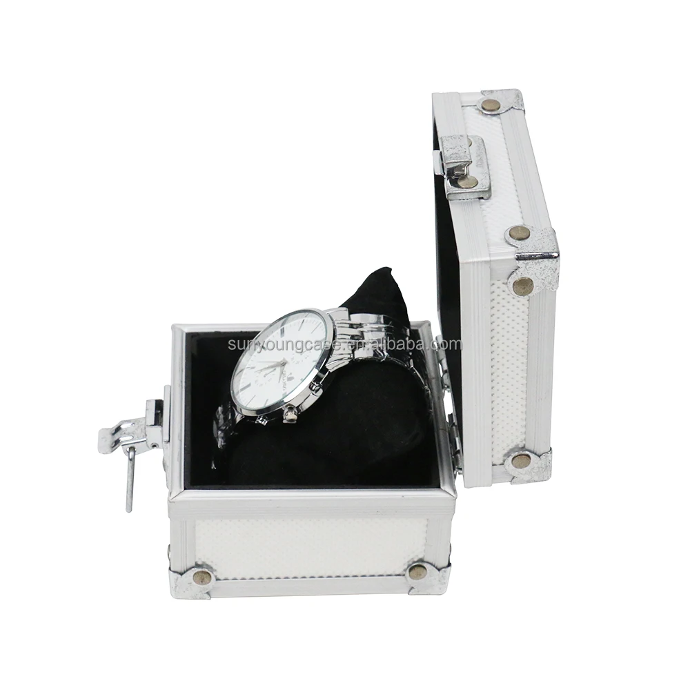 Customized Size Storage Carrying Aluminum Watch Case/box With