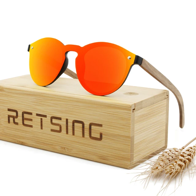 Unique Sun Glasses Make Brand Logo Polarized Wooden Sunglasses