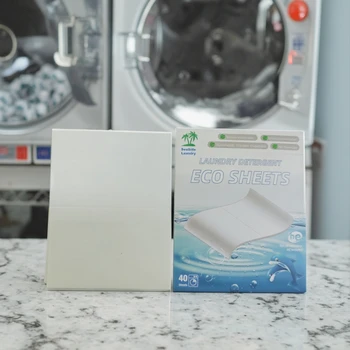 Custom Packaging Eco-Friendly Laundry Detergent Tablet Strips Factory Price Wholesale Eco-Sensitive Laundry Strips Sheet