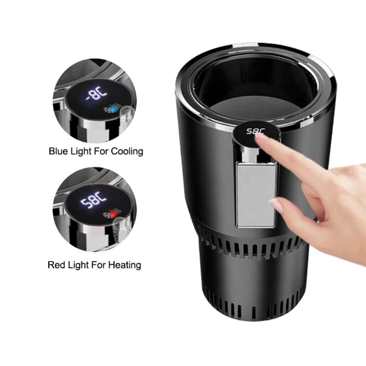 LED Temperature Display Electric Smart 2 un 1 Car Mug Heating Cooling Cup