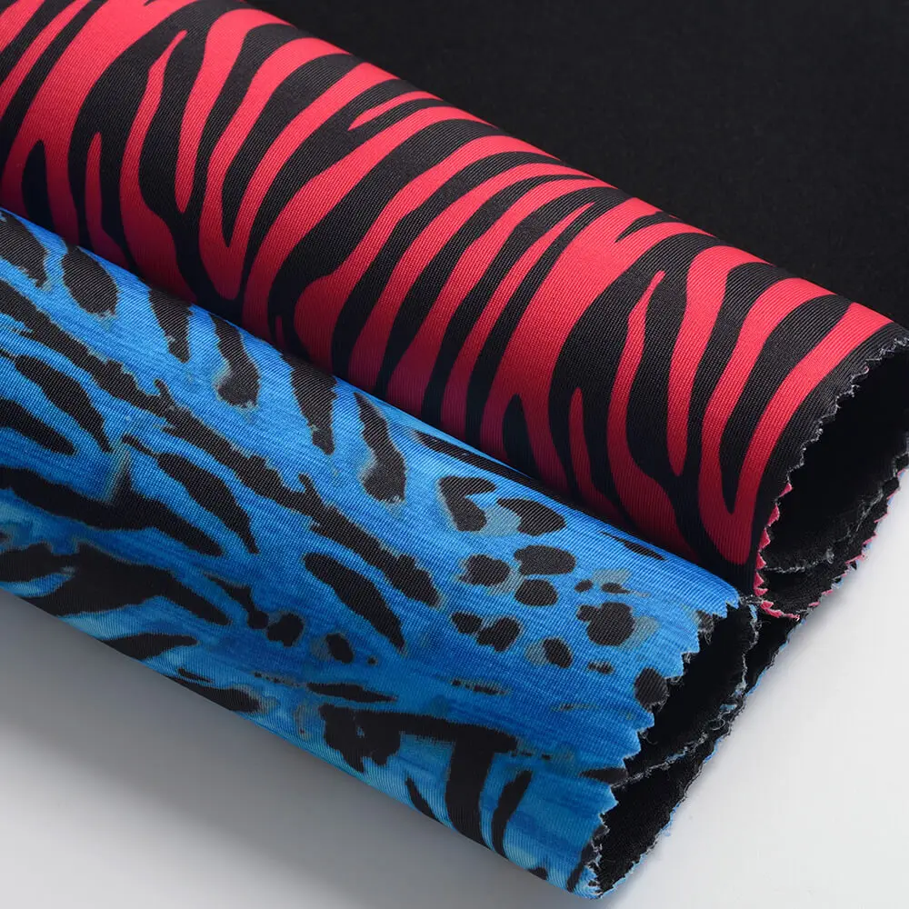 Odorless Leopard Patterned Printed Fabric Neoprene Rubber Sheets for Bags Waterproof 5mm 7mm