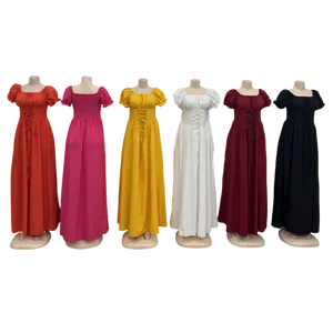 Wholesale Summer Girdle Women's Elegant Casual Slim Fit Ruffled Decorative Party Dress