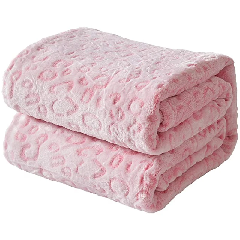Супермягкое легкое пушистое Флисовое одеяло из микрофибры с леопардовым принтом покрывало для дивана покрывала и