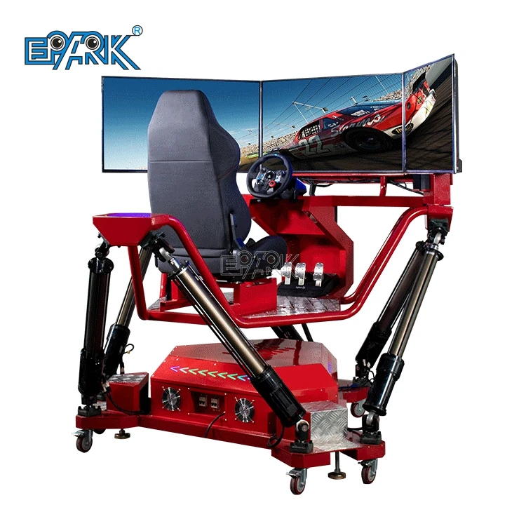 360 Degree Rotating Dynamic Simulator 6 Dof 3 Screen Motion Car Racing Driving Game Machine Car Game for Sale