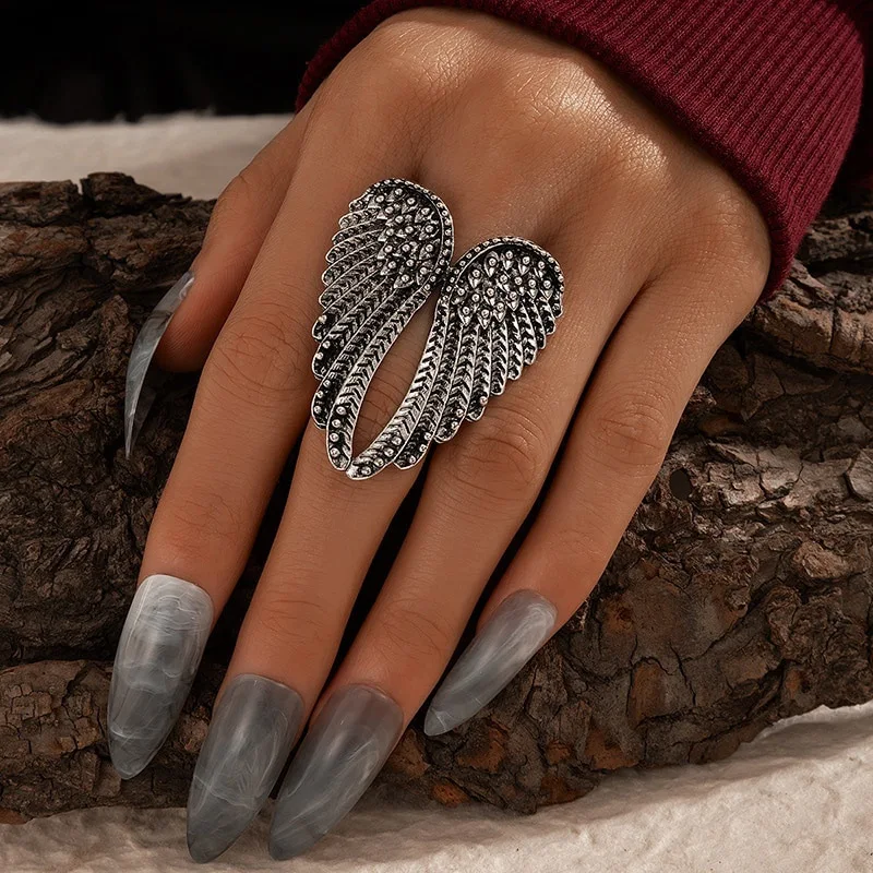 Adverteerder Verwisselbaar Verlating 2021 Alloy Angel Wings Ring Opening Adjustable Animal Love Ring - Buy Angel  Ring,Cat Red Eye Ring For Men Picture Customization,Beach Vacation Rings  For Banquets Product on Alibaba.com