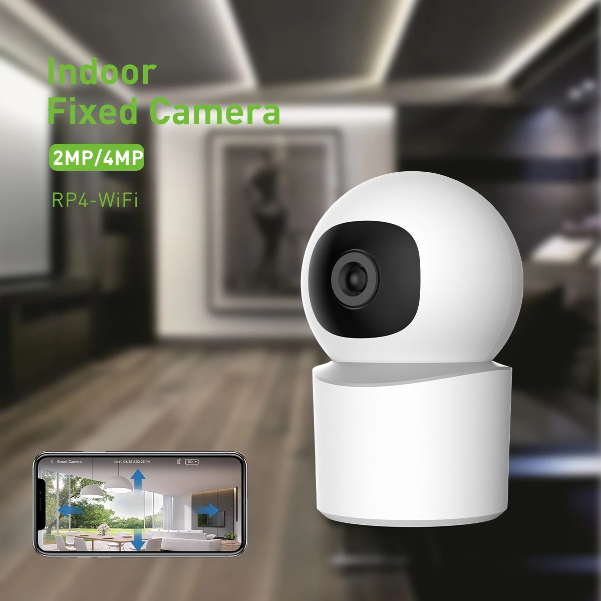 4mp indoor ptz wifi security camera hd cctv with night vision alarm storage motion detection tf card cloud-61