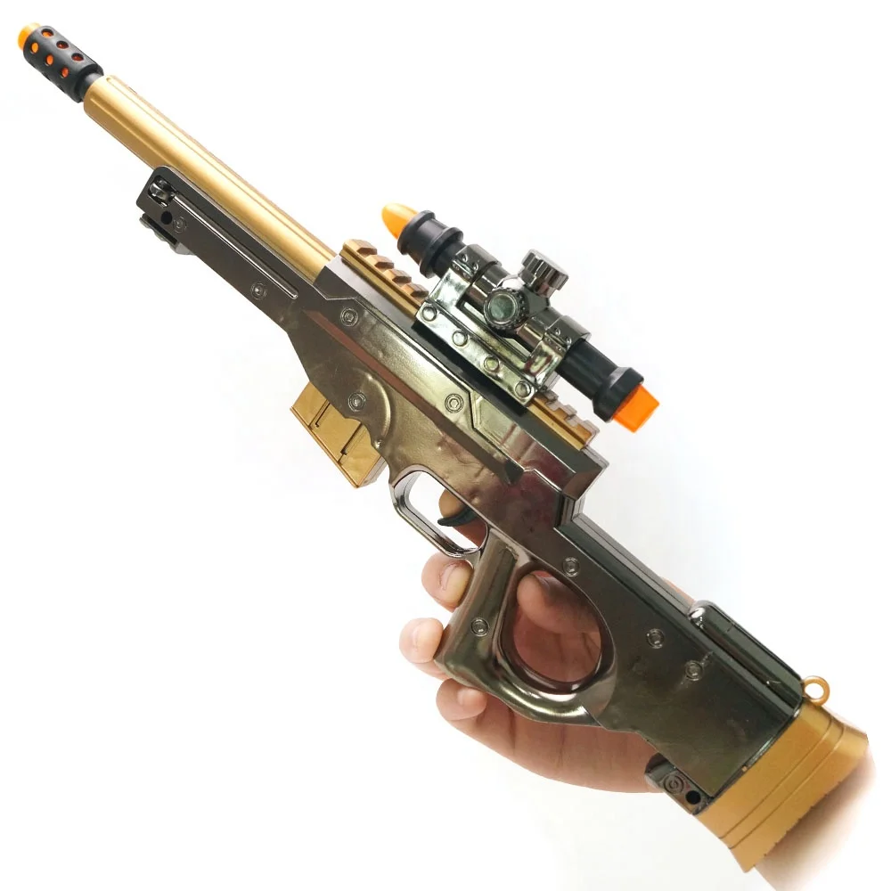 Simulation Metal Toy Gun Model Electric Gun with Light and Sound Realistic Toy Guns
