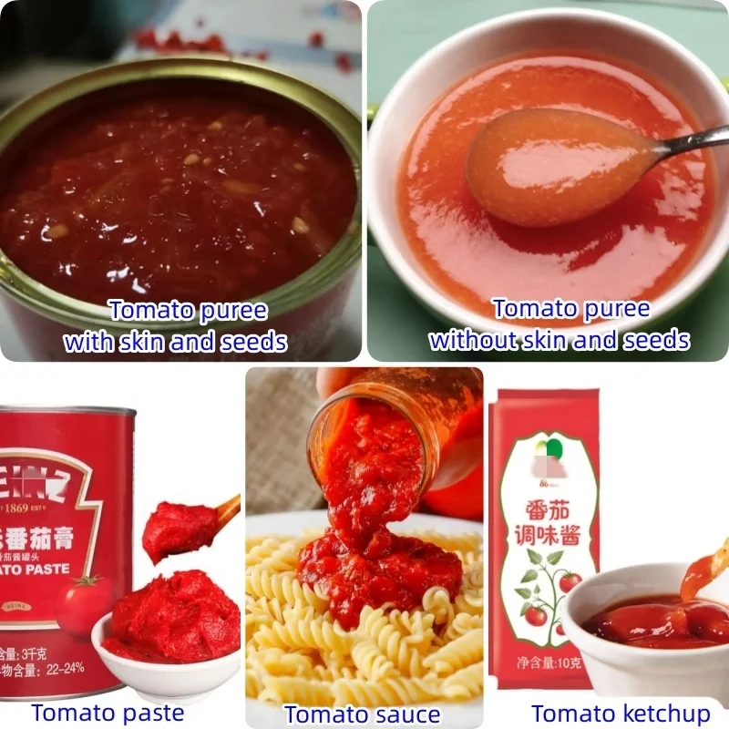 Custom Made Tomato Puree Making Machine Commercial Tomato Sauce Making Machine