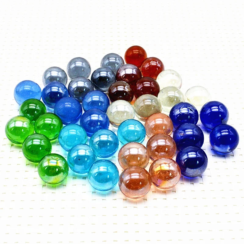 20 Billes De Verre Phosphorescentes 14 Mm – Multicolores – Jeu Flipper, Déco Artisanale, Vase