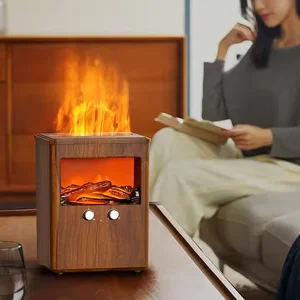 Popular Smart Remote Control Closet Flame Aromatherapy Humidifier 7-Color Night Light Aroma Diffuser