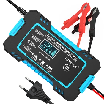 Multifunctional 12v 6a Auto 4 Color Pulse Repair Lead Acid Battery Charger