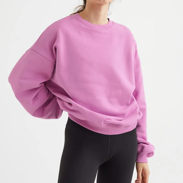 Sudadera Con Capucha Informal Para Mujer,Ropa Deportiva Personalizada De  Alta Calidad,De Algodón,De Gran Tamaño,100% - Buy Las Mujeres En Blanco  Sudadera 100% Algodón,Las Mujeres Ropa Deportiva Tops De Manga Larga De Gran