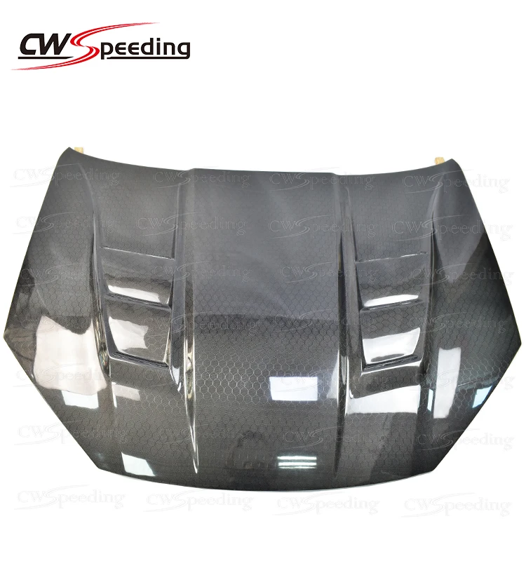 TS STYLE HONEYCOMB CARBON FIBER ENGINE HOOD for Hyundai