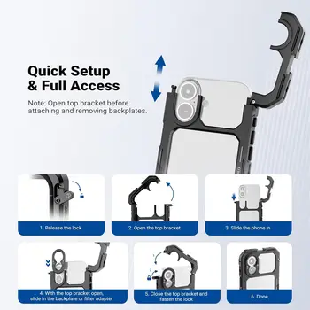 NEEWER PA158- Jaula de teléfono compatible con iPhone 17 solamente detail image