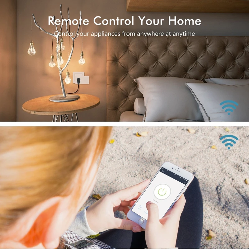 ШТЕПСЕЛЬНАЯ Розетка Wifi для США с мини-переключателем умного дома