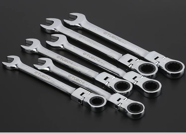 Flexible Head Adjustable Wrench Ratchet Set 12 Point And Hex Open Buy