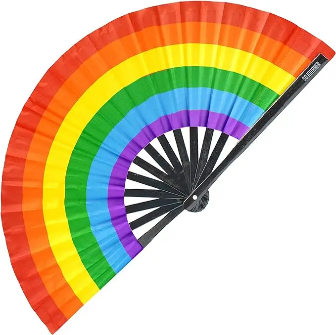 Custom Print Pantone Color Bamboo Hand Fan with OEM Service and Multiple Sizes