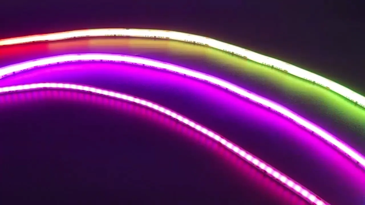 Ws2812b Addressable Cob Led Strip 3 Years Warranty Ce Rohs Dream Color