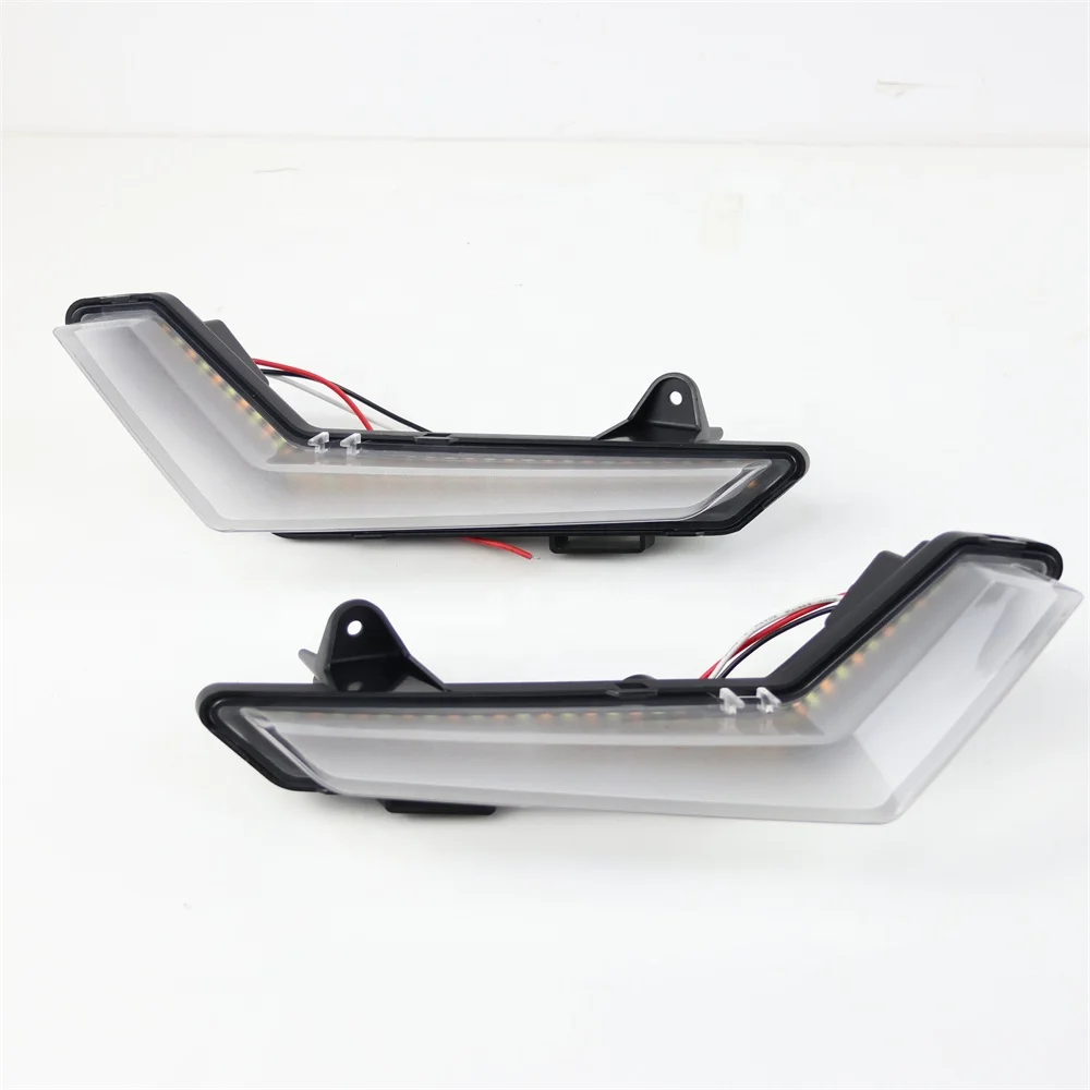 TIYPEOR for ATV UTV Flowing LED Turn Signal Light DRL Front Headlight for Defender 2020+ Defender MAX 2020+Commander 2021
