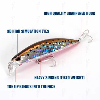Sinking Lure Saltwater Fishing 95mm 30g Plastic Bait Long Casting Rolling Action Fishing Minnow Baits – Minnow – view 5