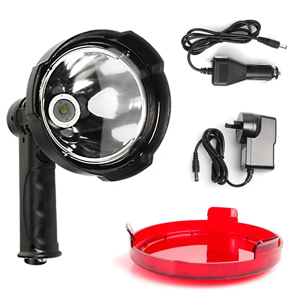 Rechargeable Flashlight 50000 Hours Life Span High Lumens Led Searchlight Waterproof Handheld Spotlight for Working Emergency