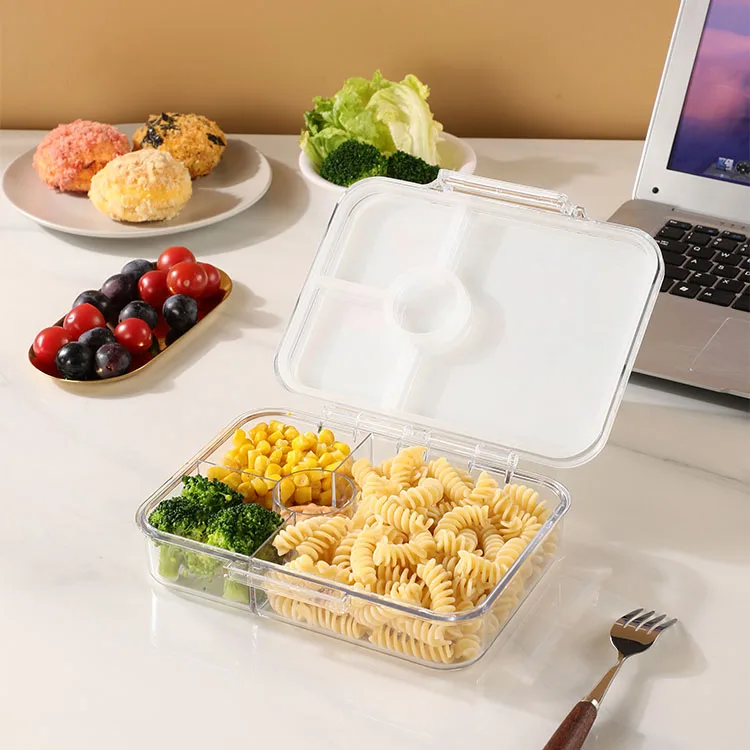 Aohea Tritan Bento Box with Sections Kids School Bento Lunch Box