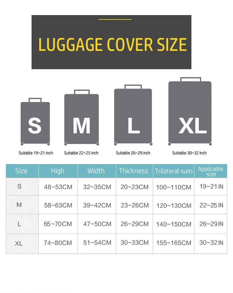 Custom Elastic Polyester Suitcase Cover Protective Luggage Case Cover ...