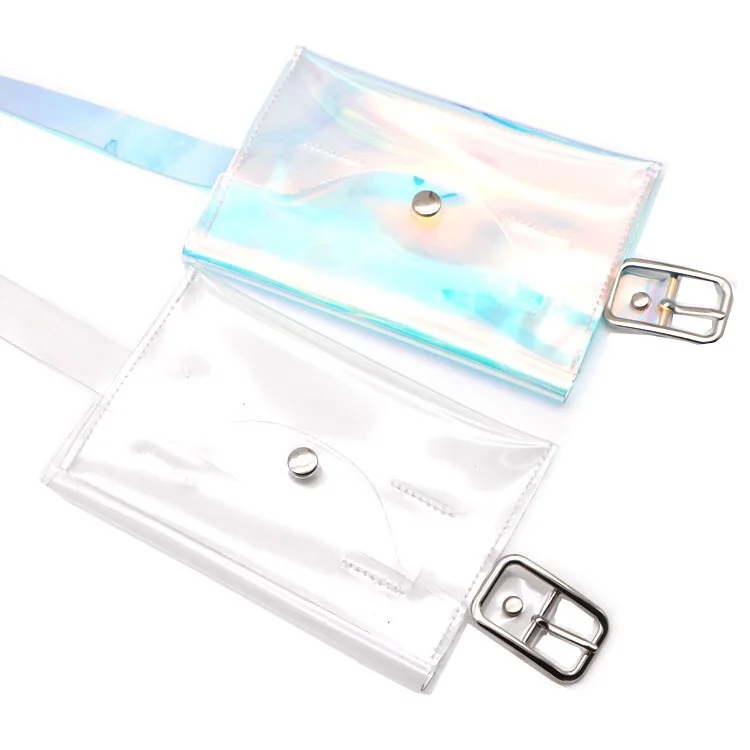 Низкая цена, горячая Распродажа 2019, голографическая прозрачная пляжная сумка из ПВХ для конфет, Пляжная поясная сумка для бега