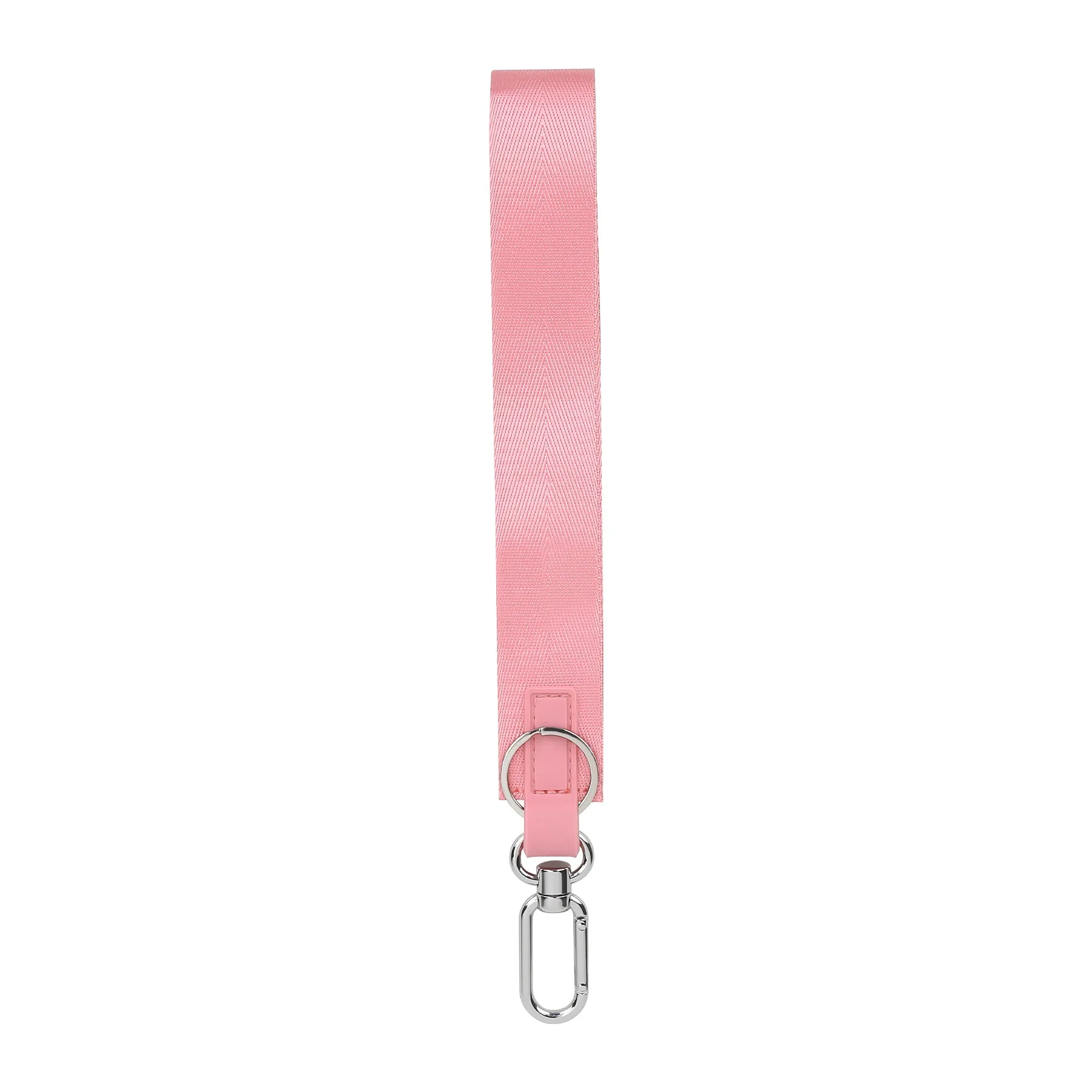 Logo Printed Wristlet Keychain With Key Holder