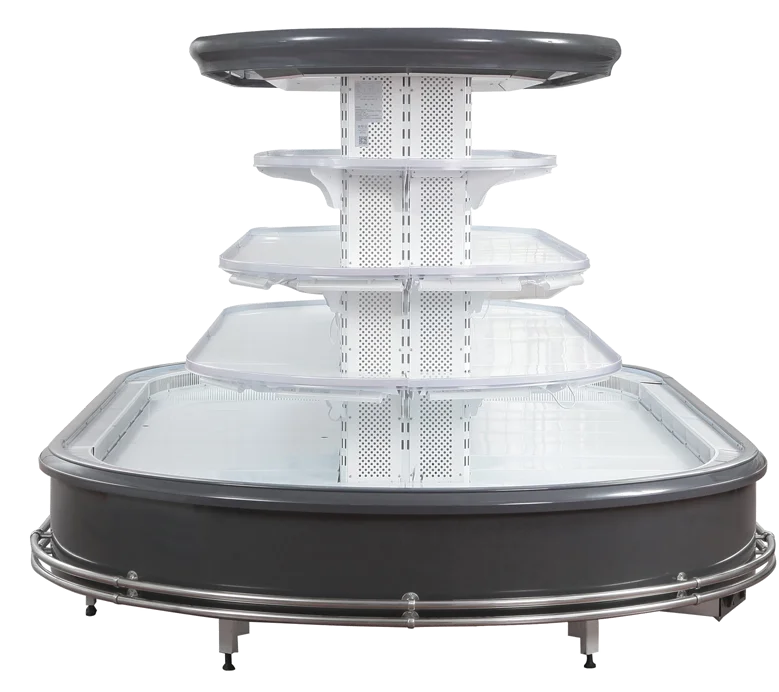 Холодильник для супермаркета остров холодильник фруктов овощей дисплей витрина ежедневного