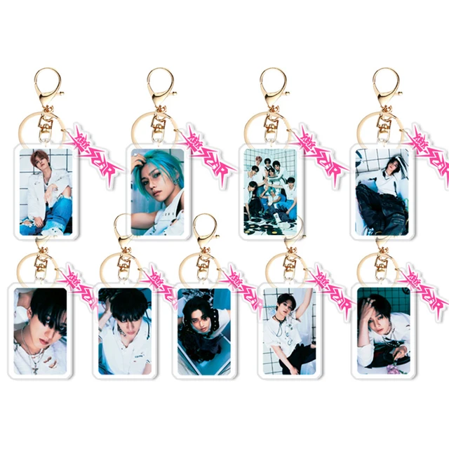 KPOP Stray Kids Album Rock Star Keychain BangChan HyunJin Felix 5-STAR Acrylic Keyring Accessories Bag Pendant Fans Collection