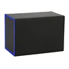 Negro + interior azul