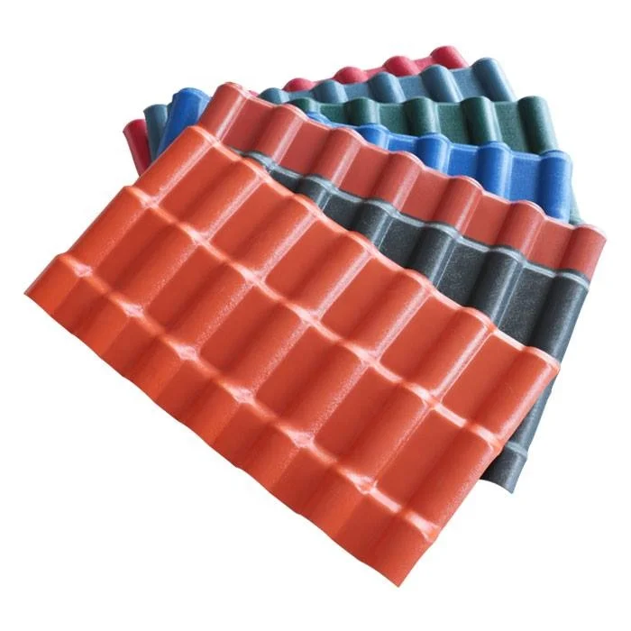 ASA Synthetic Resin Roof Tile Spanish ASA PVC Plastic Roof Sheet for Prefabricated House
